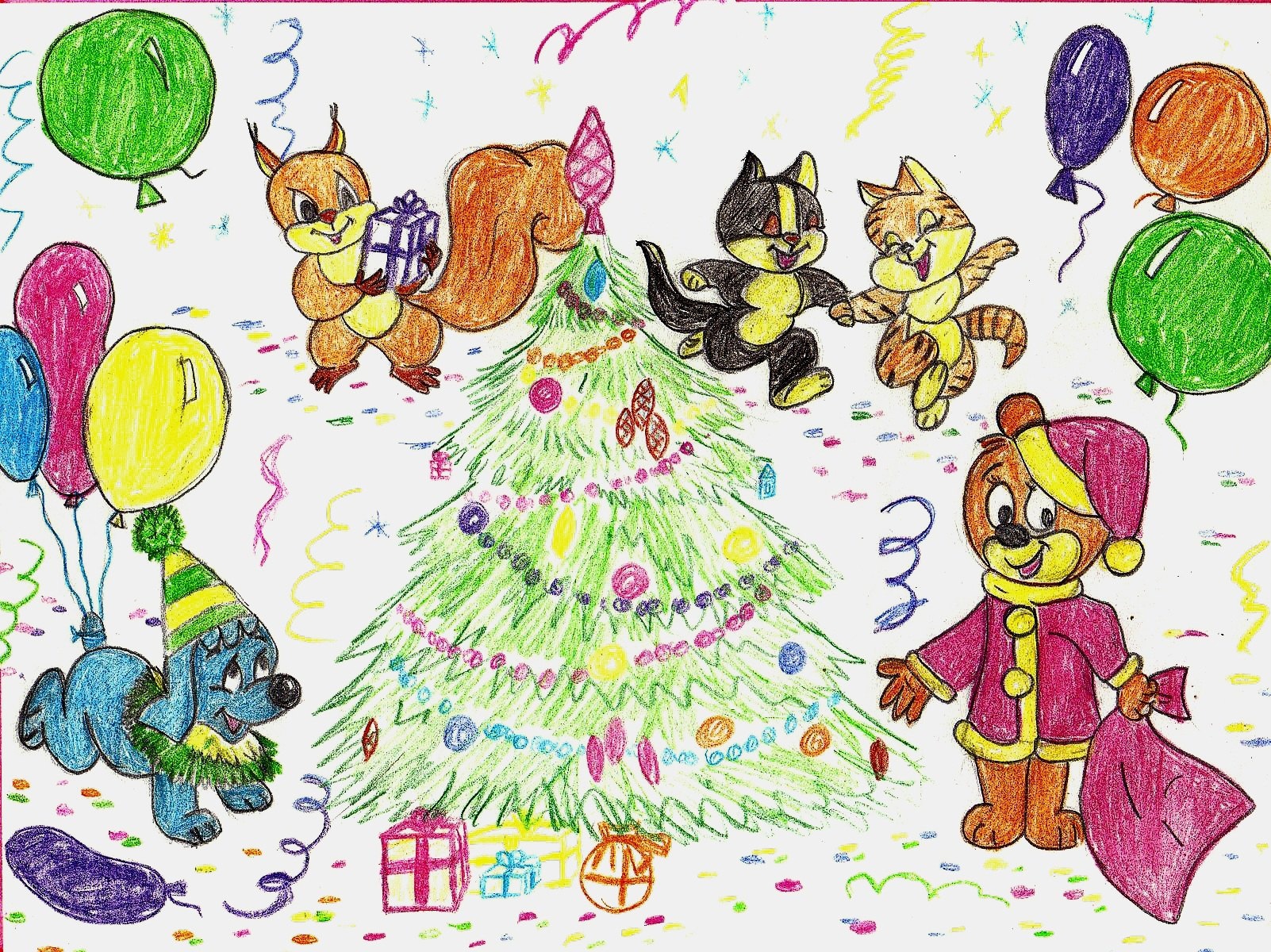 Конкурс рисунков открыток. Новогодние рисунки. Рисунок на новогоднюю тему. Детские рисунки на новый год. Детский рисунок на новогоднюю тему.