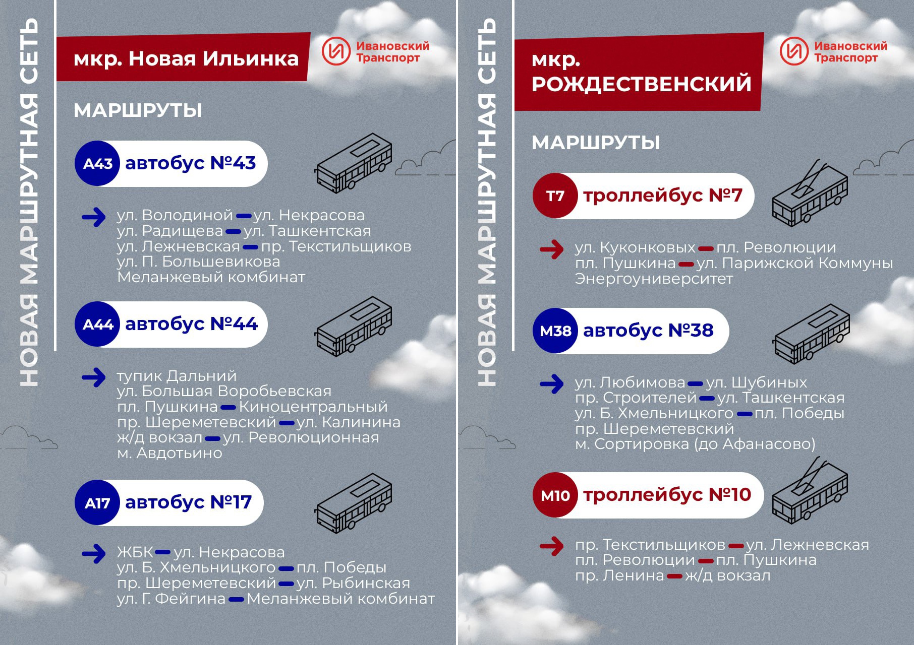 В Иванове продолжается общественное обсуждение новой маршрутной сети  городского транспорта