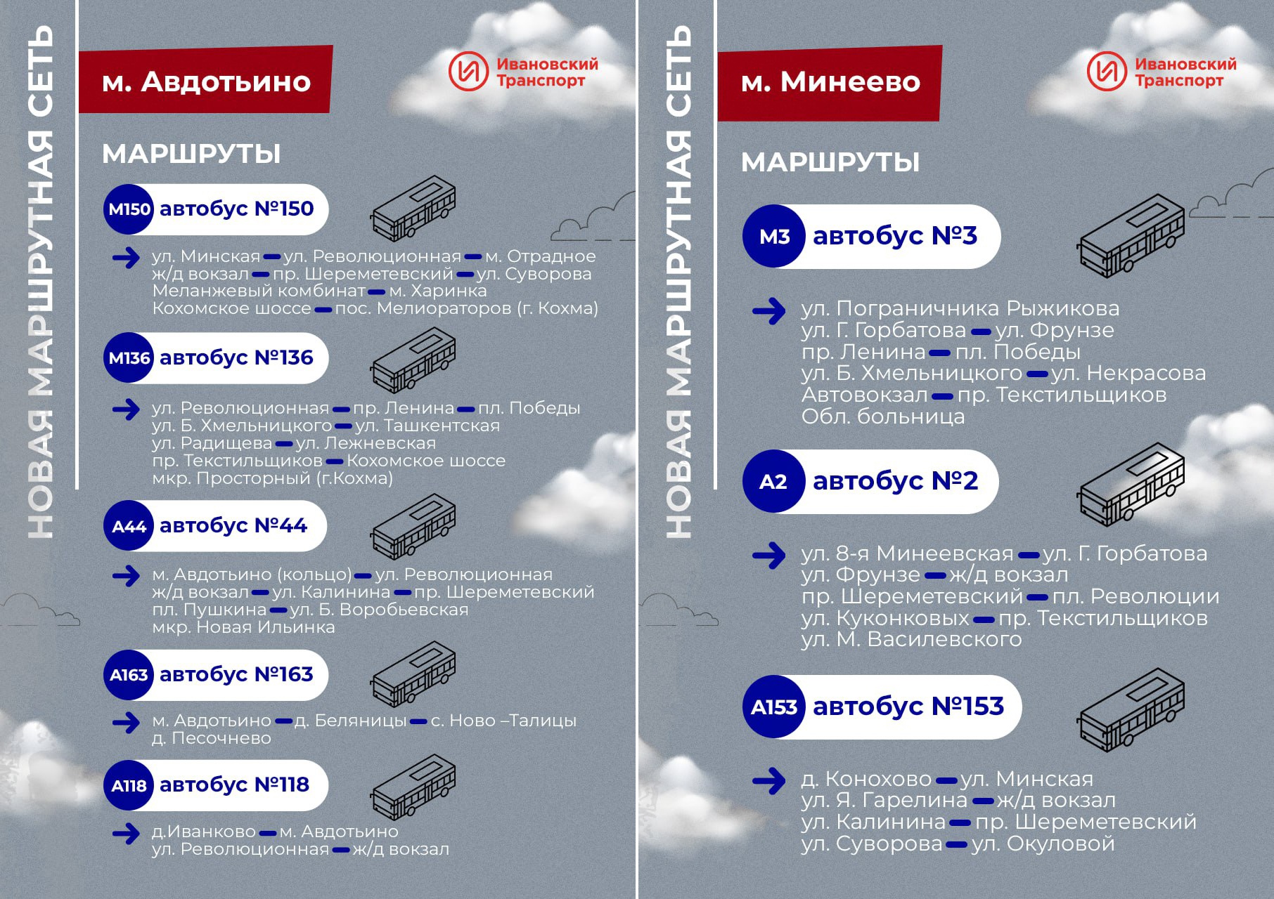 В Иванове продолжается общественное обсуждение новой маршрутной сети  городского транспорта