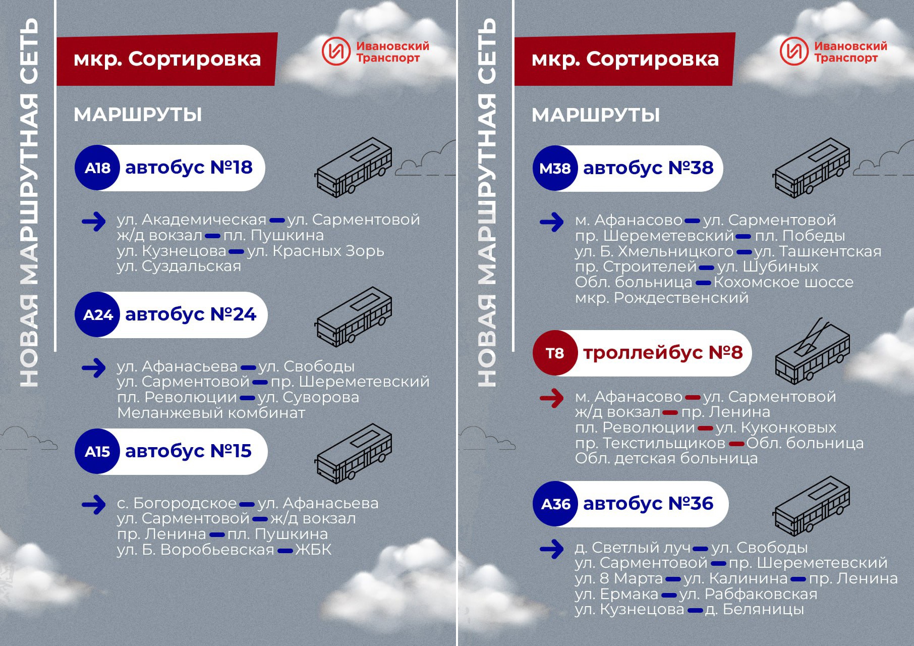 В Иванове продолжается общественное обсуждение новой маршрутной сети  городского транспорта