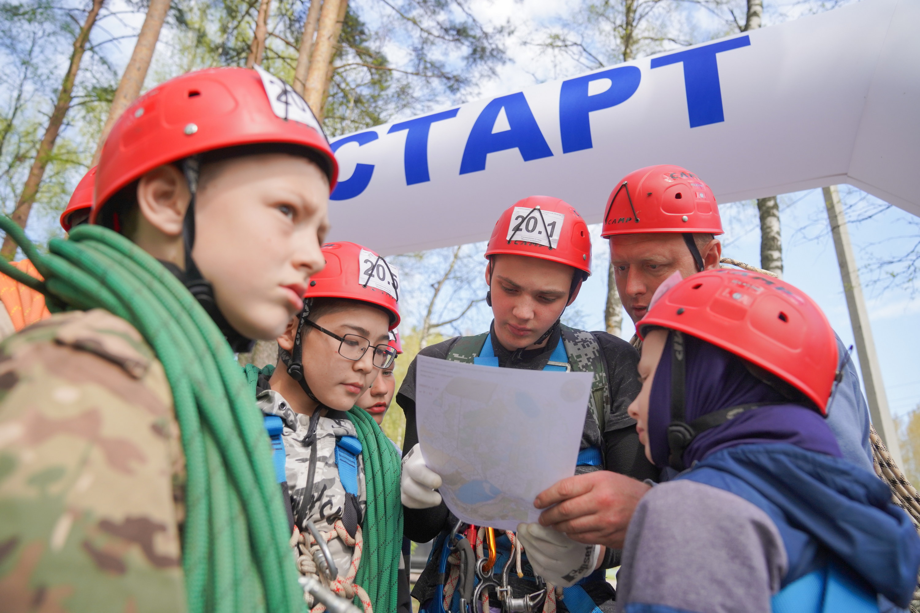 Карту для прохождения состязания «Маршрут выживания» команды получают прямо перед стартом.